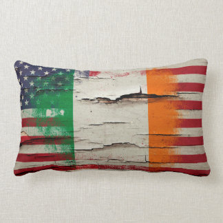 Almofada Lombar Bandeira americana irlandesa da pintura | do
