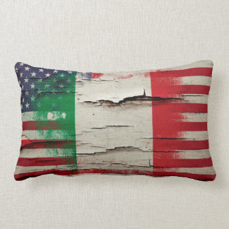Almofada Lombar Bandeira americana italiana da pintura | do