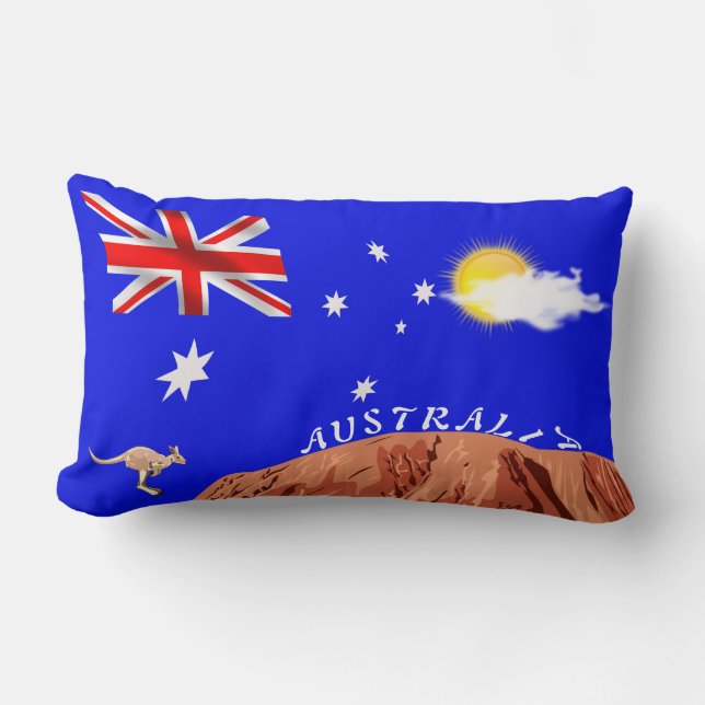 Almofada Lombar Bandeira australiana (Frente)