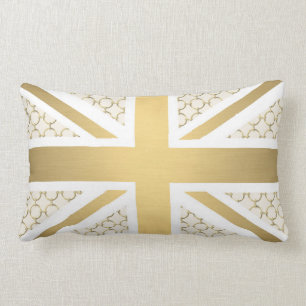 Almofada Lombar Bandeira BRITÂNICA de Union Jack com teste padrã