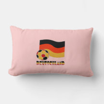 Bandeira da Alemanha com Bola de Futebol Borda Cin