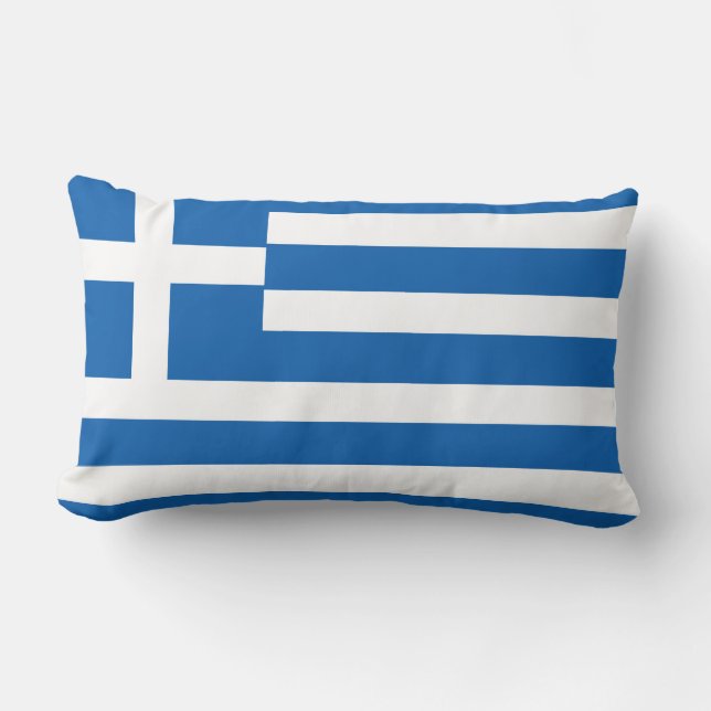 Almofada Lombar Bandeira da Grécia (Frente)