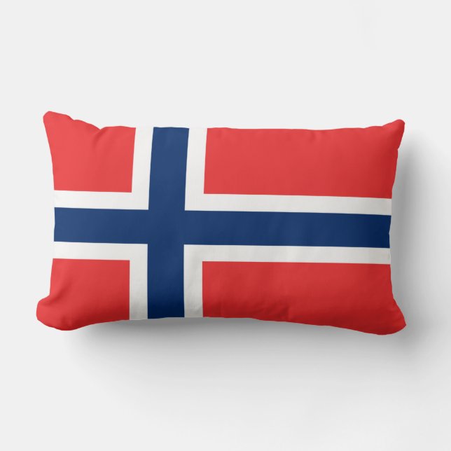Almofada Lombar Bandeira da Noruega (Frente)