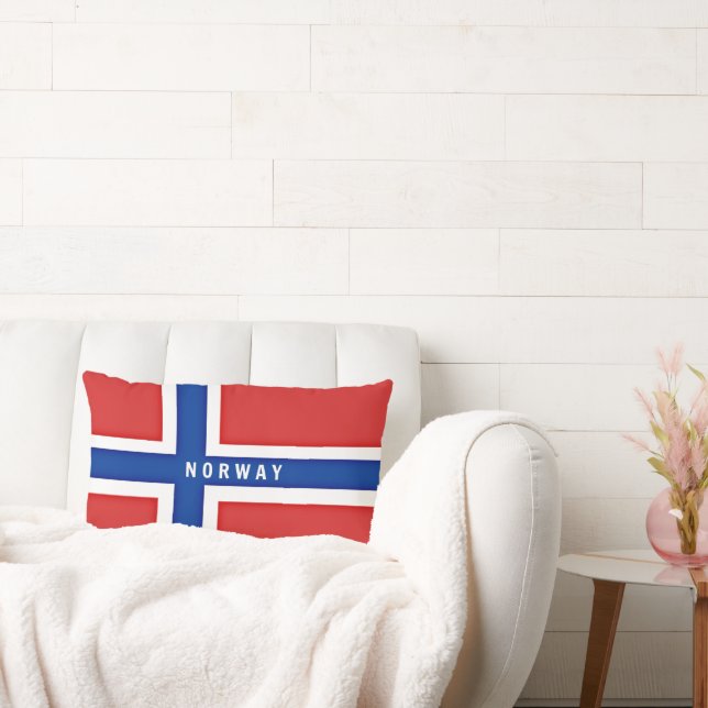 Almofada Lombar Bandeira da Noruega (Sofá)