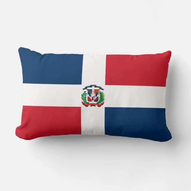 Almofada Lombar Bandeira da República Dominicana (Frente)
