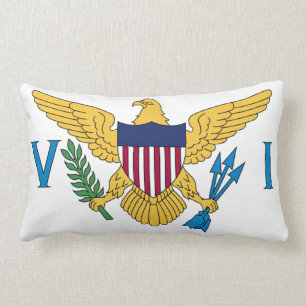 Almofada Lombar Bandeira das Ilhas Virgens dos Estados Unidos