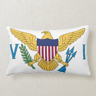 Almofada Lombar Bandeira das Ilhas Virgens dos EUA