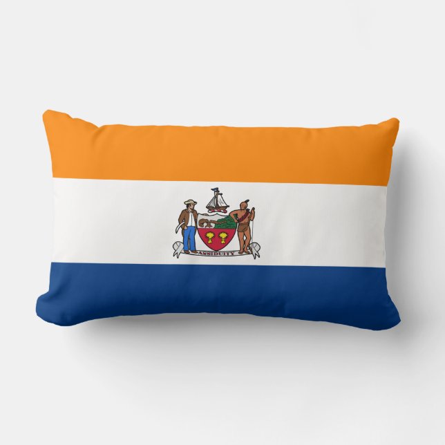 Almofada Lombar Bandeira de Albany, Nova York (Frente)