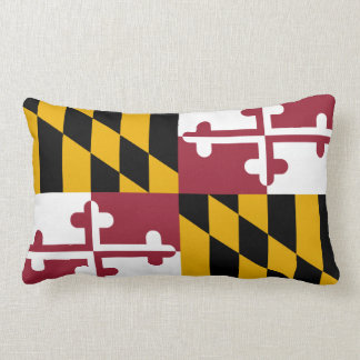 Almofada Lombar Bandeira de Maryland, Travesseiro decorativo de ba