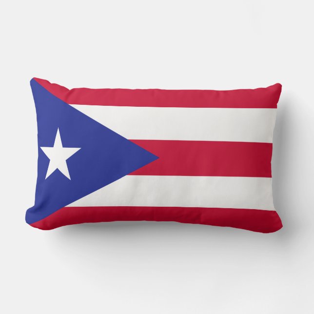 Almofada Lombar Bandeira de Porto Rico (Frente)