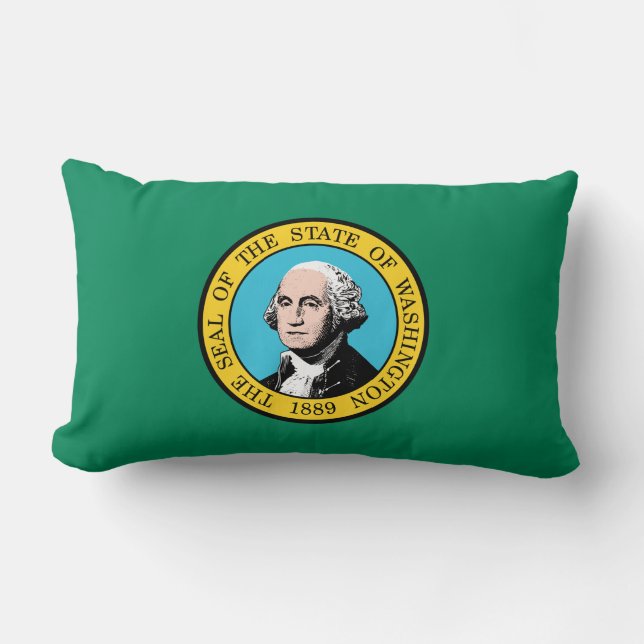 Almofada Lombar Bandeira do Estado de Washington (Frente)