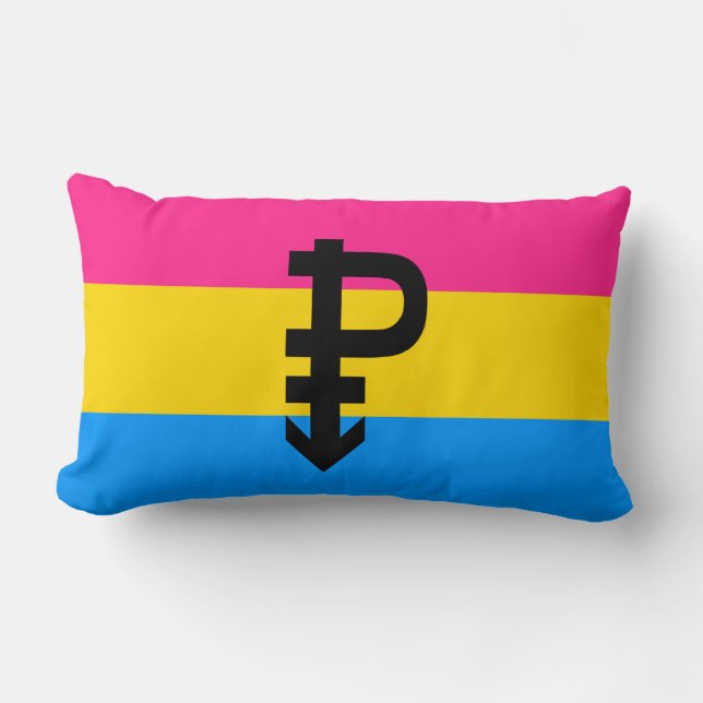 Almofada Lombar Bandeira do Orgulho Pansexual (Frente)