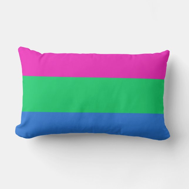 Almofada Lombar Bandeira do Orgulho Polissexual (Frente)