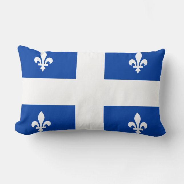 Almofada Lombar Bandeira do Quebec (Frente)