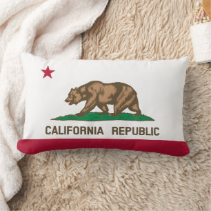 Almofada Lombar Bandeira do Urso da República da Califórnia: Calif