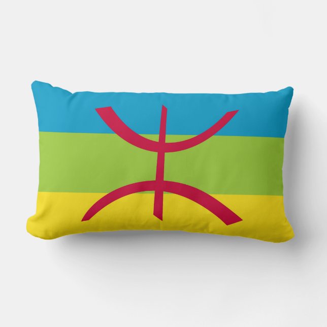 Almofada Lombar bandeira étnica do berber (Frente)