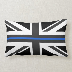 Almofada Lombar Bandeira fina de Blue Line Reino Unido