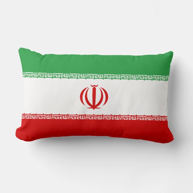 Almofada Lombar Bandeira Iraniana (Irã) (Persa) (Frente)