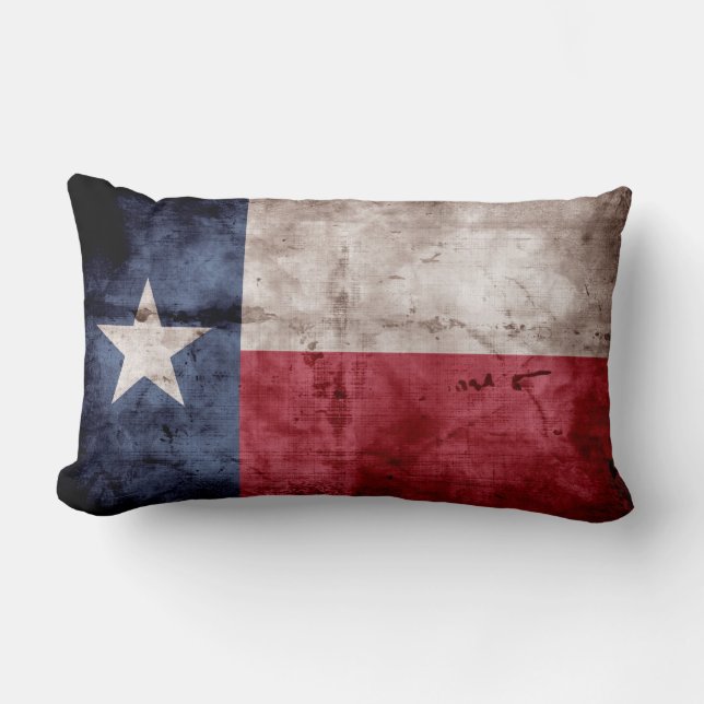Almofada Lombar Bandeira velha de Texas (Frente)