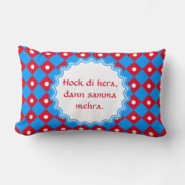 Almofada Lombar Bávaro sutil sobre o algodão