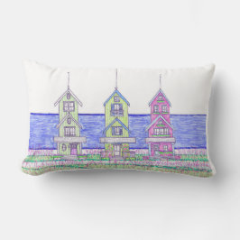 Almofada Lombar Beach Shacks Lumbar Travesseiro