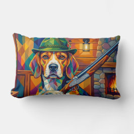 Almofada Lombar Beagle Jäger Pop Art – Moderner Jagdhund