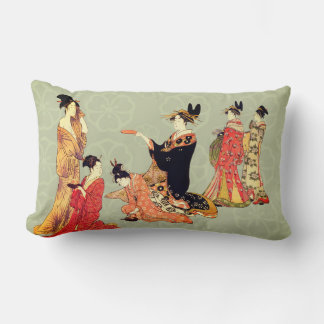 Almofada Lombar Beautiful Japanese Art Design Throw Pillows
