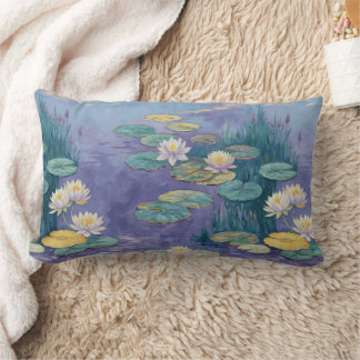 Almofada Lombar Beautiful Water Lilies Monet Art