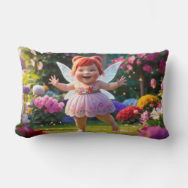 Almofada Lombar Bebê Fada Espelhando Com Amor