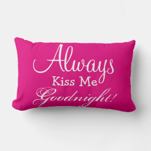 Almofada Lombar BEIJE-ME SEMPRE GOODNIGHT travesseiro decorativo