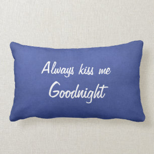Almofada Lombar Beije-me sempre goodnight travesseiro decorativo