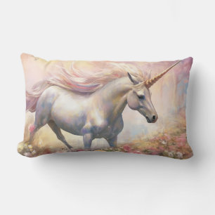 Almofada Lombar Belo Pastel Dourado Unicórnio Mágico