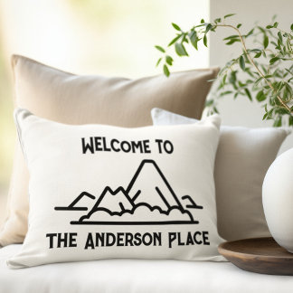 Almofada Lombar Bem-vindo à Ilha da Família