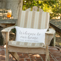 Bem-vindo à Nossa Casa em Cinza de Pewter Script
