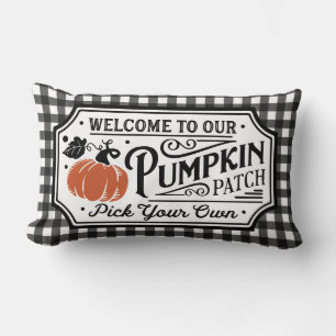 Almofada Lombar Bem-vindo ao nosso Pumpkin Patch   Setor agrícola