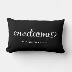Almofada Lombar Bem-vindo Cute Hearts Script