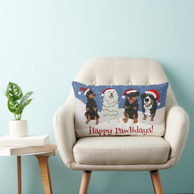 Almofada Lombar Bernese Doberman Pirenéus Rottweiler  (Cadeira)