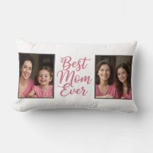Best Mom Ever Pink Script 2 Photo Keepsake