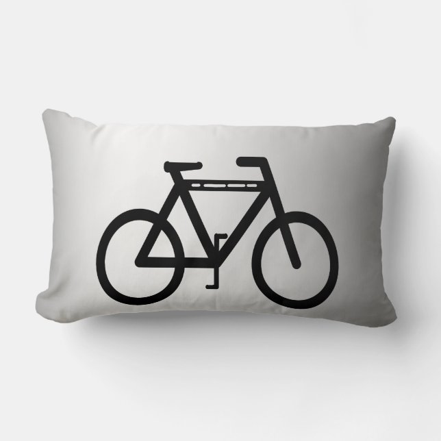 Almofada Lombar Bicicleta metálica de prata (Frente)