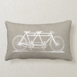 Almofada Lombar Bicicleta Rustic Vintage Tandem