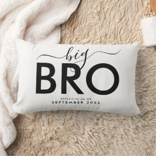 Almofada Lombar Big Bro Anúncio personalizado de novo bebê