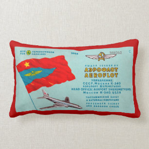 Almofada Lombar Bilhete de Passageiros Aeroflot
