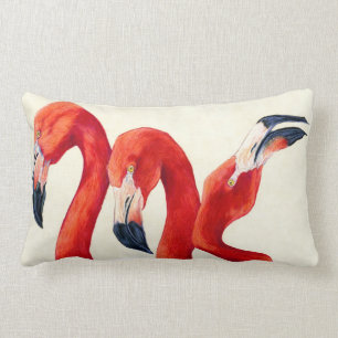 Almofada Lombar Birds of a Feather - travesseiro do flamingo