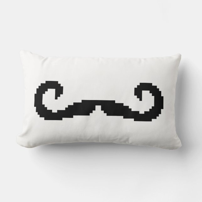 Almofada Lombar Bit Pixel Handlebar Mustache (Frente)