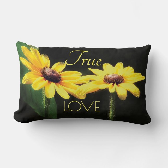 Almofada Lombar Black Eyed Susan Fotografa True Love (Frente)