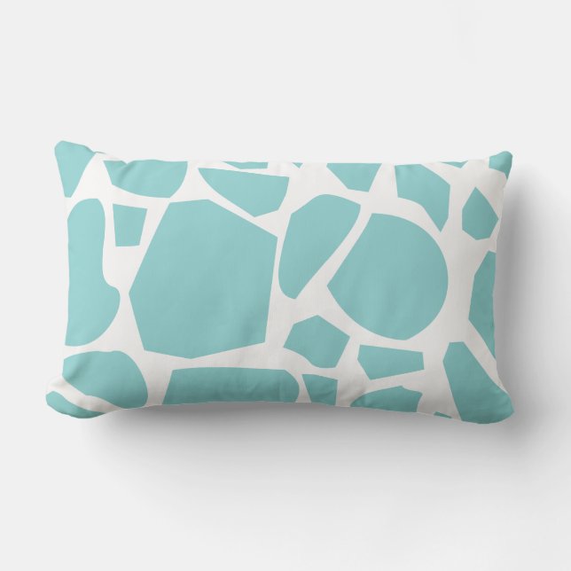 Almofada Lombar Blue Giraffe Impressão (Frente)