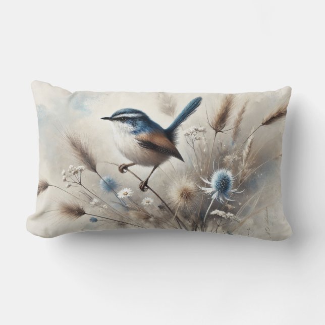 Almofada Lombar Blue Wren Cushion (Frente)