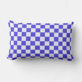 Almofada Lombar Blueberry cream checkered pattern