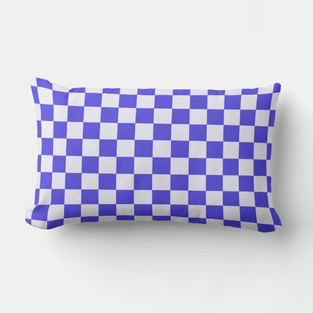 Almofada Lombar Blueberry cream checkered pattern (Frente)