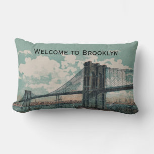 Almofada Lombar Boa vinda ao travesseiro lombar de Brooklyn